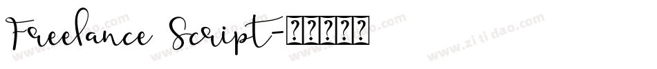 Freelance Script字体转换